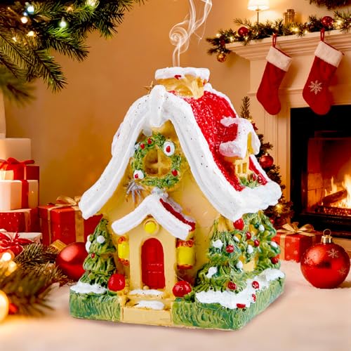 Aitsite LED Weihnachtsdeko Haus – Nostalgisches Räucherhäuschen...