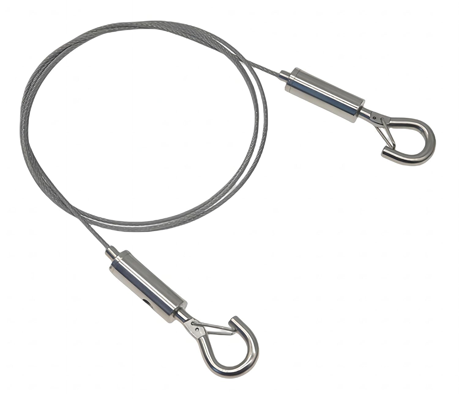 Brambleco Silver 1 Pack Heavy Duty Picture Hanging Wire - Sturdy Mirror Hanging Kit For Mirrors, Curtains, Photo Frames, And Artworks - Durable Stainless Steel Wire For Secure Hanging