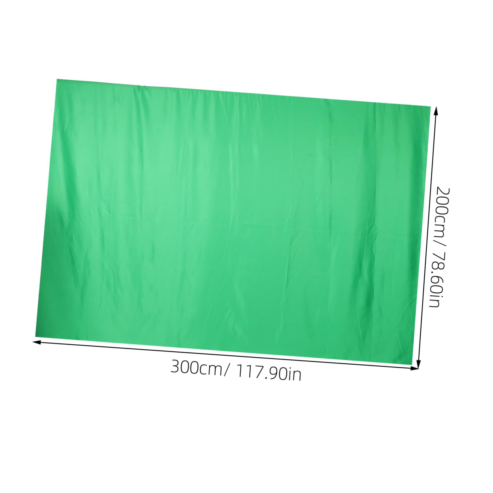 SHINEOFI Sfondo Fotografico Verde in Tessuto Cuciture per Live Streaming e Riprese Video Sfondo Chroma Key Pieghevole e per Studio e Ritratto