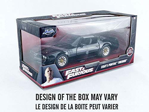 Jada Toys Fast & Furious 1:24 1977 Pontiac Firebird Die-Cast Car, Toys For Kids And Adults, Black #TOP5