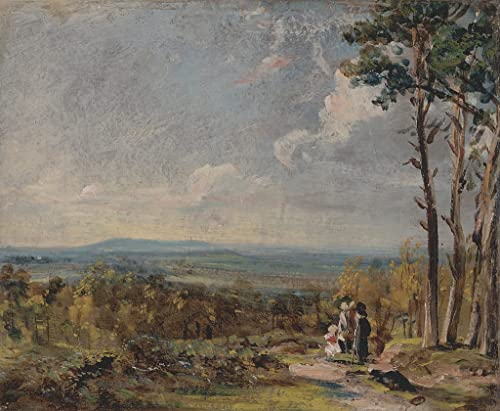 Cuadro de John Constable para salón: arte clásico de Hampstead Heath (60x90 cm)