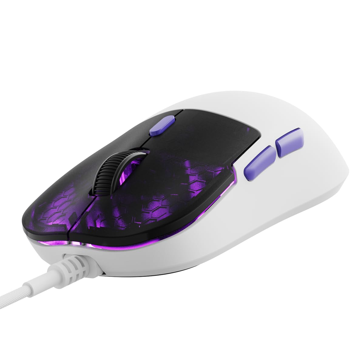 Kreo Harpy Gaming Mouse Wired (White), 55g Ultra-Lightweight Mouse, Customizable RGB Mouse for Laptop Gaming, Mouse for Pc, 1000Hz Polling Rate, 12800 DPI-image-28