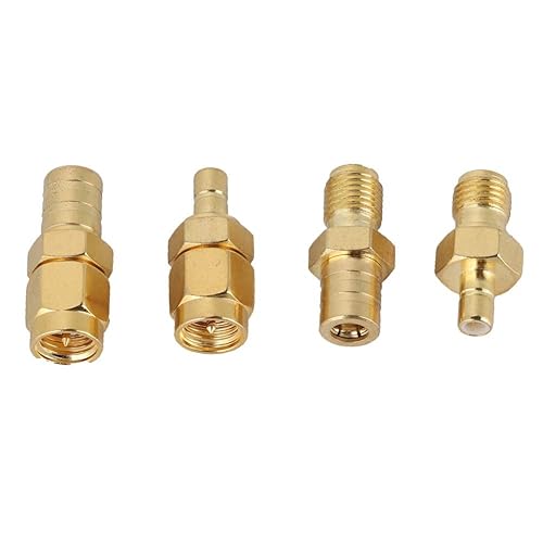 Vista 6 de Conector coaxial SMB a SMA de 4 piezas incluye 1 SMB hembra a SMA macho 1SMB hembra a SMA hembra 1SMA macho a SMB macho 1SMA hembra a SMB macho