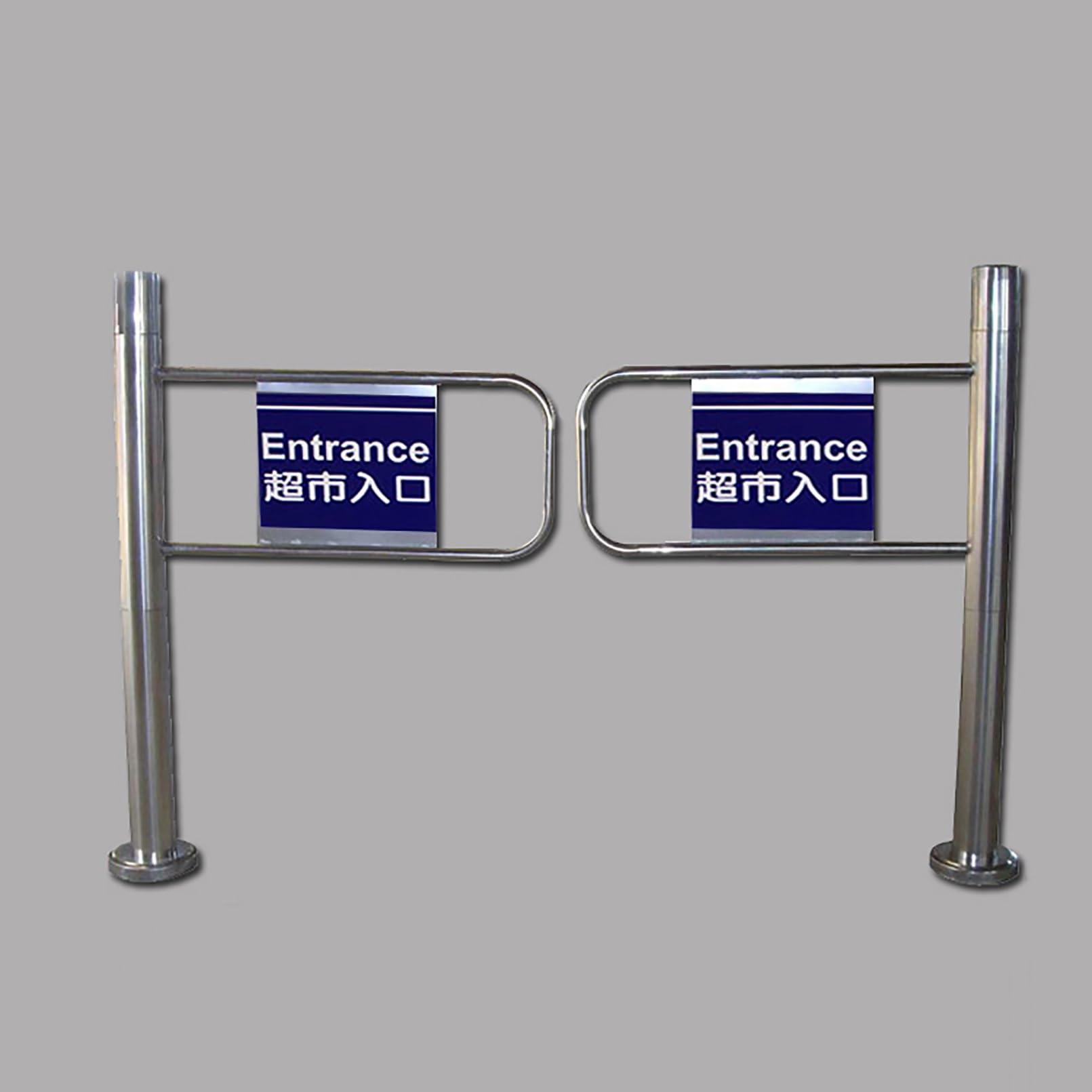Porta girevole 90° MetalGateSteelLockingfor Negozi &1x1m (3.28x3.28ft)