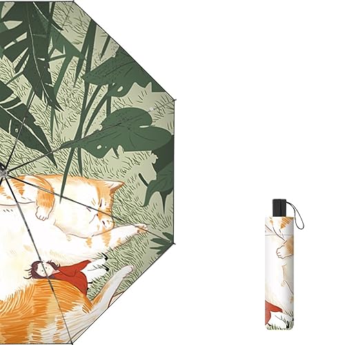 Parapluie pliant pour femme protection pluie et soleil à motif fleur