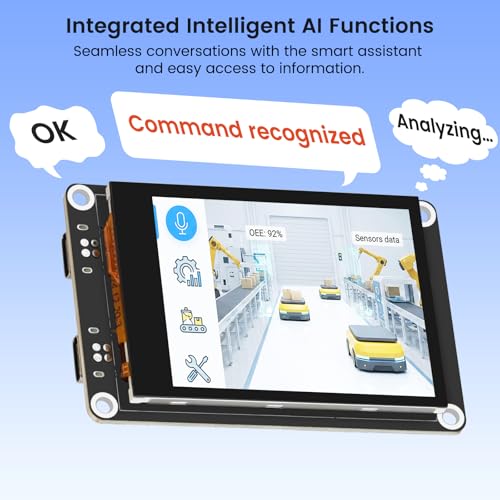 Image of ELECROW ESP32 Display 320x240, 2.4 inch HMI Advanced ESP32 IPS Touch Display, Support AI Speech Interaction, 32-Bit LX7 Dual-Core Processor, Up to 240MHz, Compatible with Arduino, ESP-IDF and LVGL