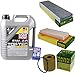 Produktbild Filter Set Inspektionspaket 5 Liter Liqui Moly Motoröl Top Tec 4100 5W-40 MANN-FILTER Innenraumfilter Luftfilter Ölfilter