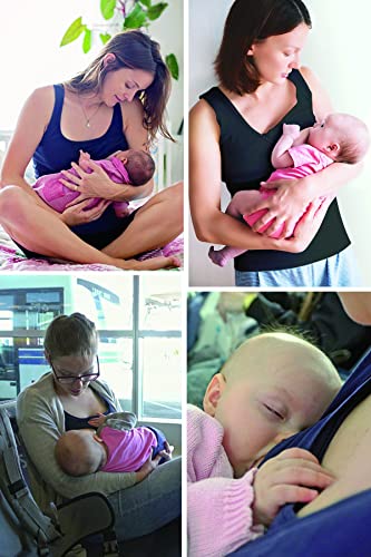 Betianro Women's Maternity Nursing Top Breastfeeding Tank Top 3 In 1 Shirt Sleeveless Pregnancy Clothes Light Grey #TOP1