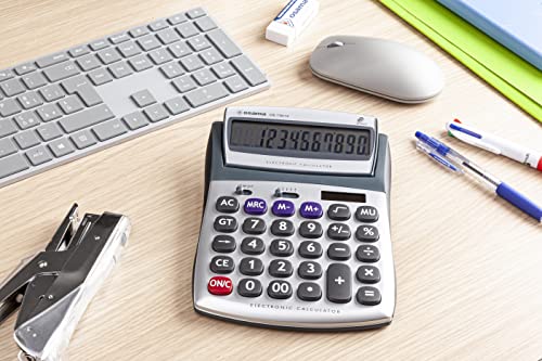 Osama METAL Calcolatrice da tavolo a 12 cifre con