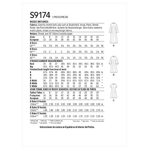 Patron de couture Simplicity 9174 résoud les problèmes d'ajustement H5 - 4
