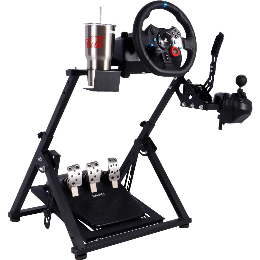 Buy Marada Racing Wheel Stand,Steering Wheel Stand with Water Cup