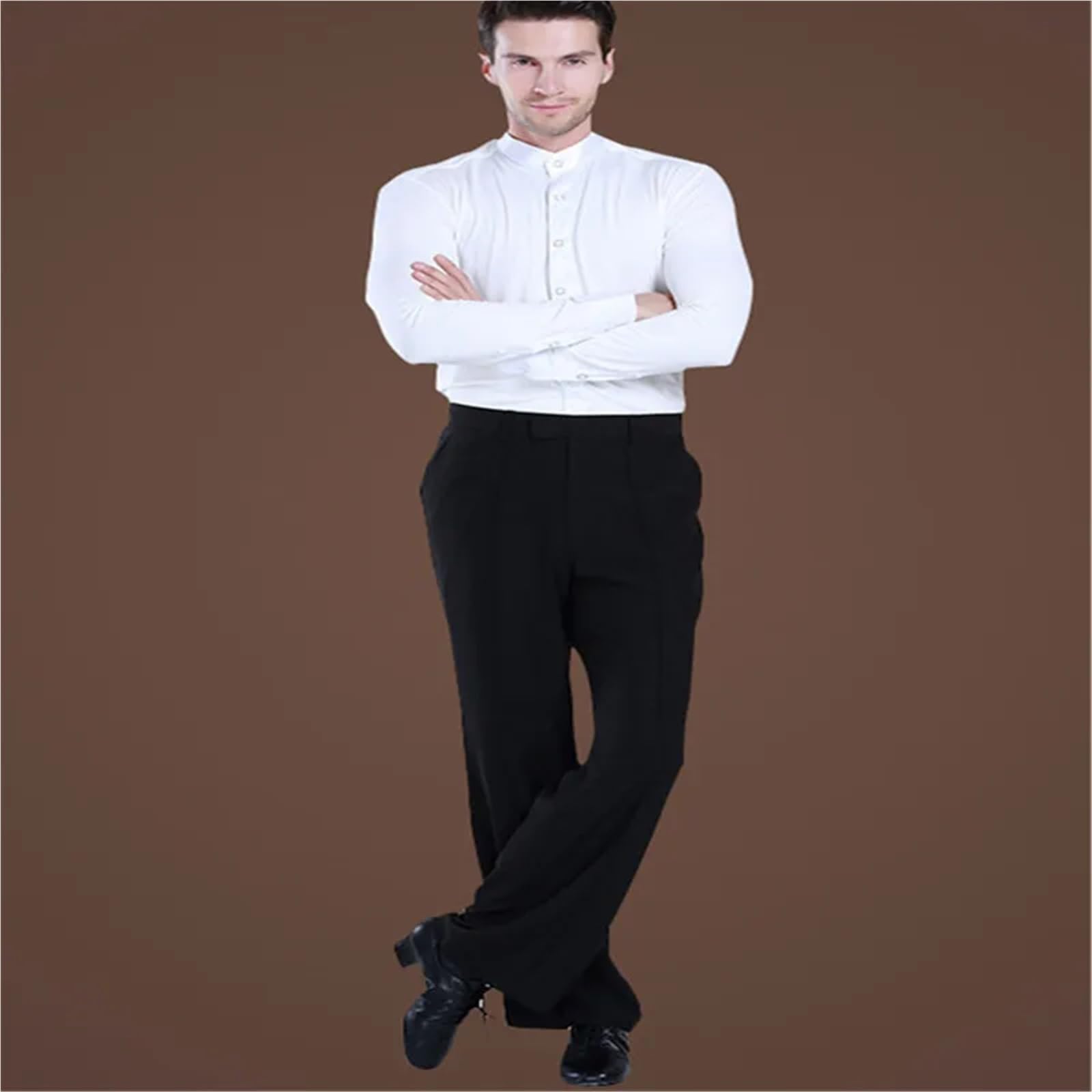Pantaloni per Balli Latini Pantaloni da Ballo Latino Uomo, Pantaloni Uomo/Ragazzo, Allenamento/esibizione for la Danza, Moderni, Sala