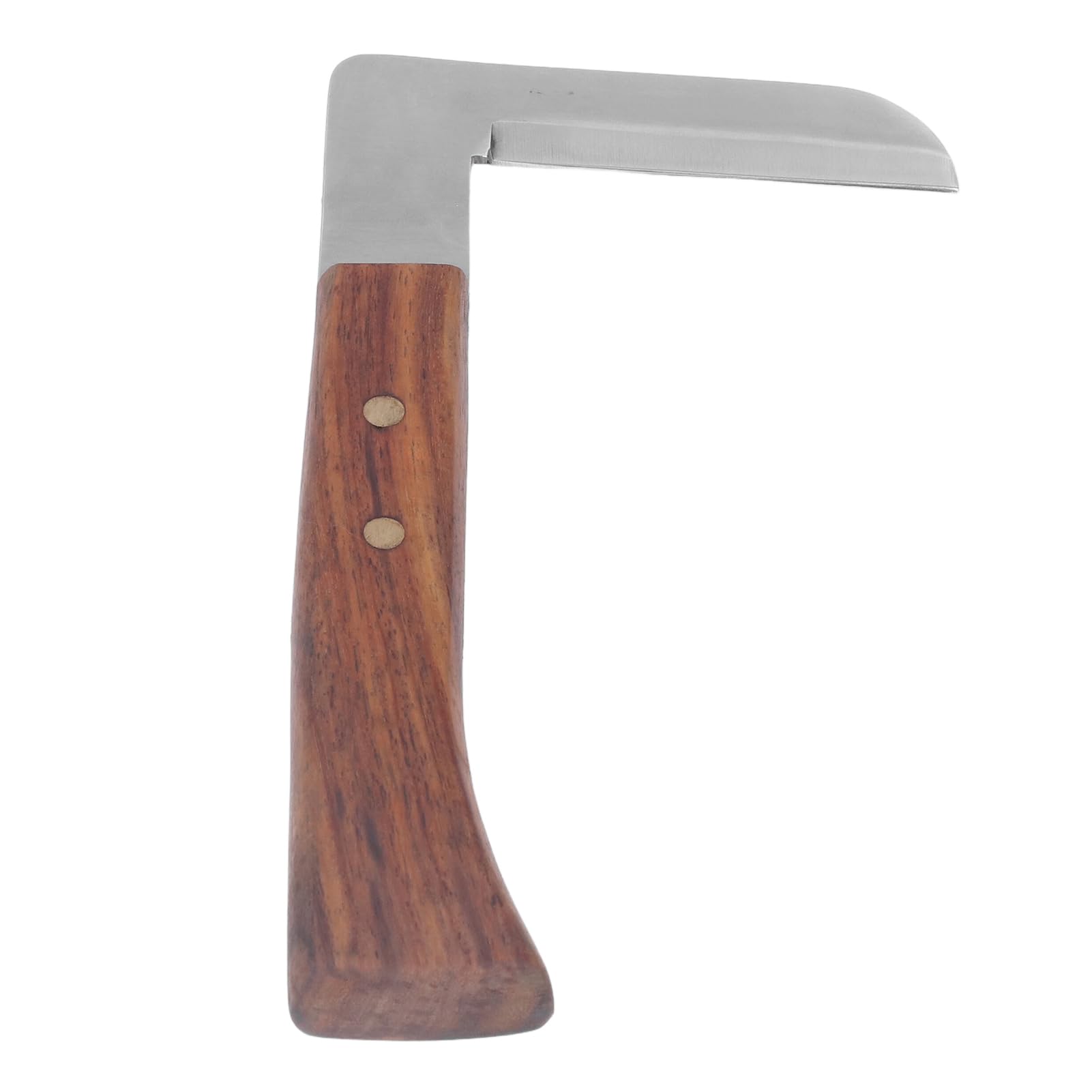 Haofy Hufmesser, Rechts-/Linkshand-Hufschneider, L-förmiges Hufschmied-Werkzeug mit Holzgriff für Pferde (einschneidig linkshändig)