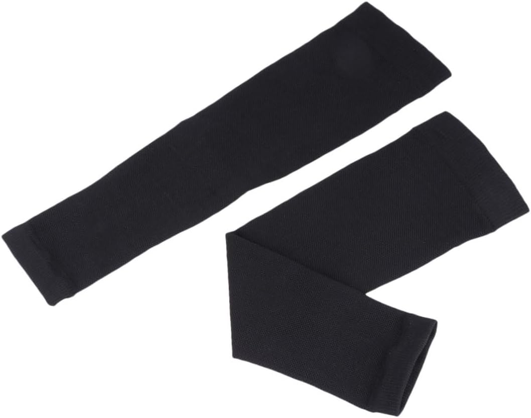 Mikinona Calf Compression Sleeve for Men and Women Shin Splint Support Elastic Leg Sleeve for Running Football Hiking Size XL Black