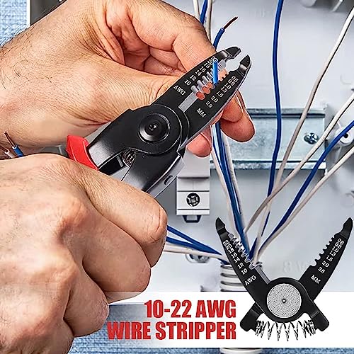 Image of inch5 Piece Pliers Tool Set with Linesman Pliers, Tin Snips, and Side Pliers - 5 in 1 Versatile Tool Kit - Change Attachments in Seconds! Patented Design - Perfect Home Repair and DIY Projects inch