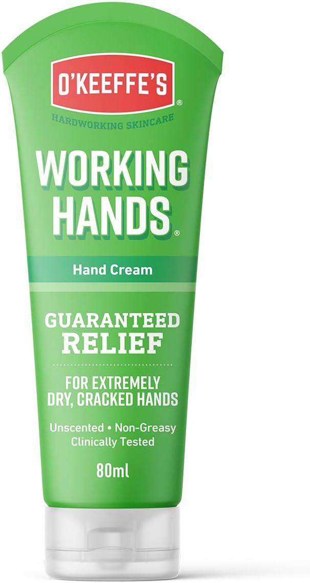 Working Hands, 80ml Tube - Hand Cream for Extremely Dry, Cracked Hands | Instantly Boosts Moisture Levels, Creates a Protective Layer & Prevents Moisture Loss