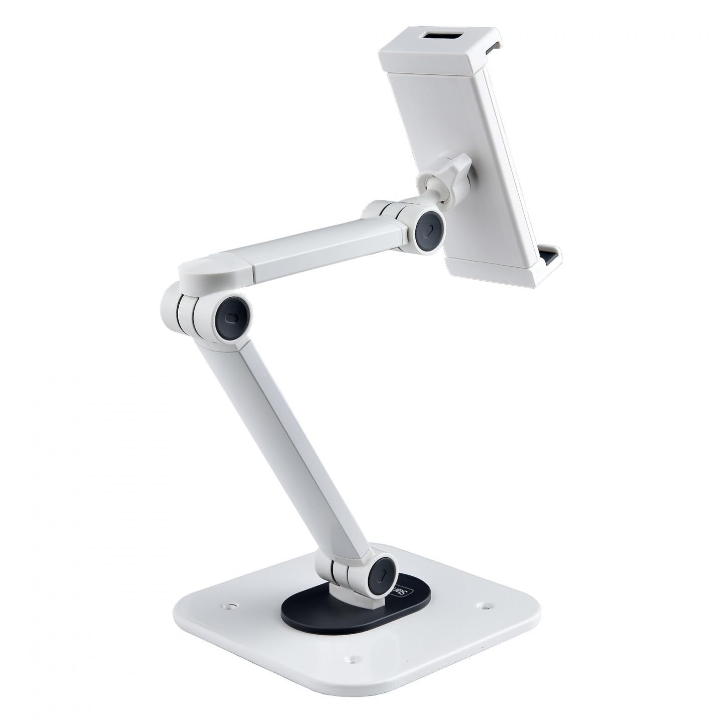 StarTech Supporto Tablet Regolabile da Tavolo 1kg (ADJ-TABLET-STAND-W) | Universale ed Ergonomico, Installabile a Parete, Girevole e Rotante