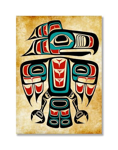 Haida Raven Totem Wall Art - Indigenous Decor