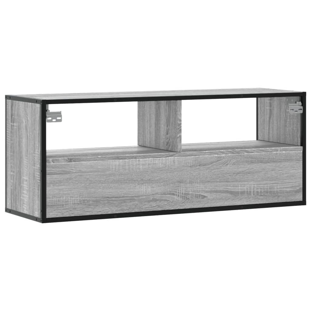 vidaXL Tv-meubel 60x31x39,5cm bewerkt hout metaal