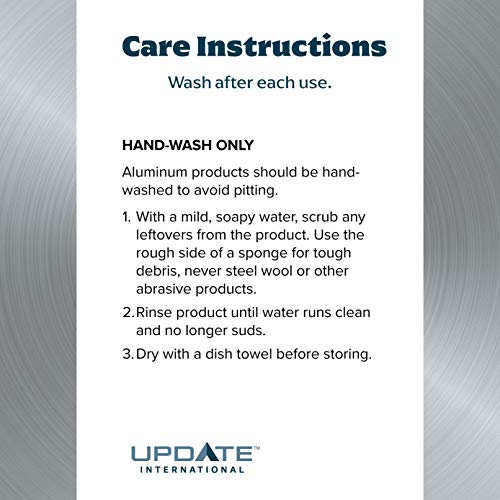 10 Inch Natural Finish Aluminum Frying Pan, Fry Pan, Commercial Grade - Nsf Certified #TOP2