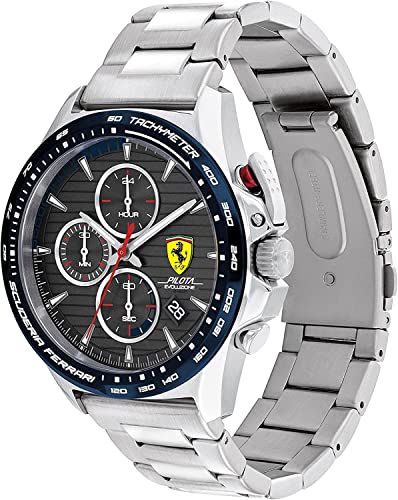 Scuderia Ferrari Pilota Evo Analog Grey Dial Men's Watch-0830850 - Image 2