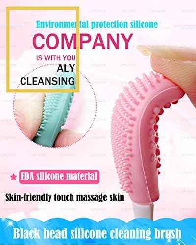 Nasal Remover Exfoliating Blackhead Silicone cleaning brush (blue)