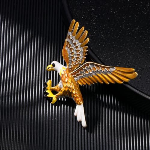 Image of Enamel Bird Brooch for Women Rhinestones Owl /Hummingbird /Eagle /Toucan Lapel Pin Cute Bird Brooches Jewelry Gifts for Mom Wife