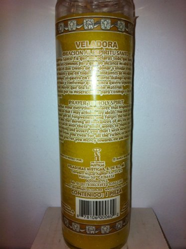 Holy Spirit (Espiritu Santo) 7 Day Unscented Candle in Glass