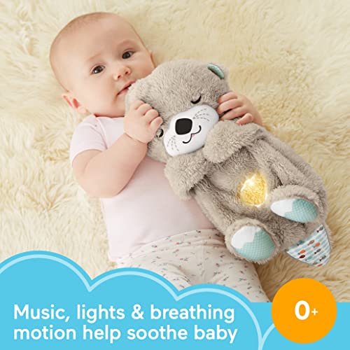 Fisher-Price Soothe 'N Snuggle Otter, Portable Plush Soother With Music, Sounds, Lights And Breathing Motion #TOP1