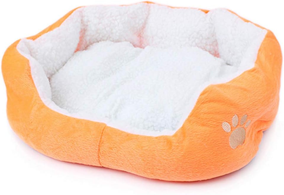 Floralby Cute Paw Printed Puppy Dog Cat Soft Pad Bed Winter Warm Pet Cushion Mat