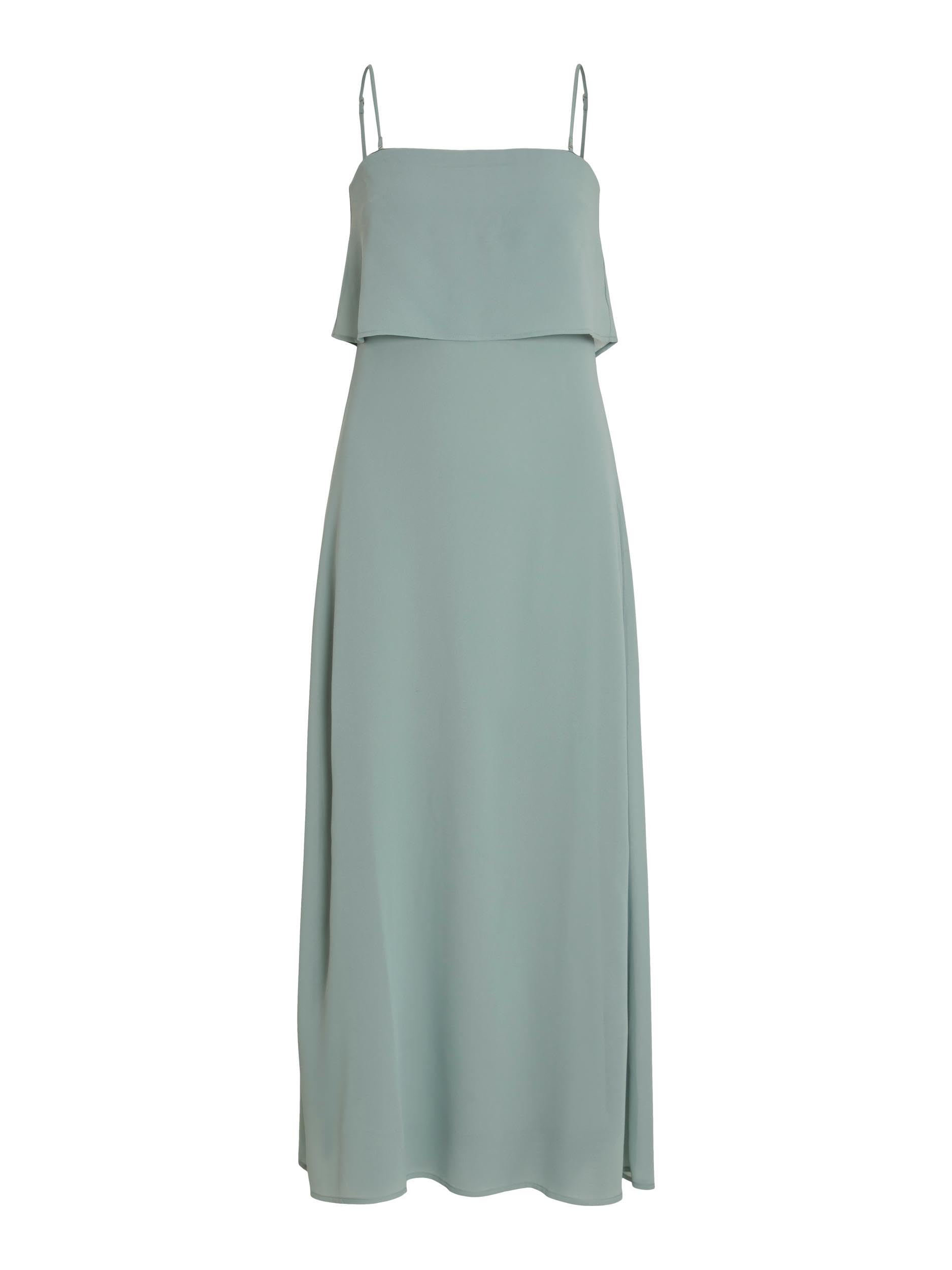 Vila Women's Vimilina Strap Maxi Dress-Noos Maxi Dress, Green Milieu, 18
