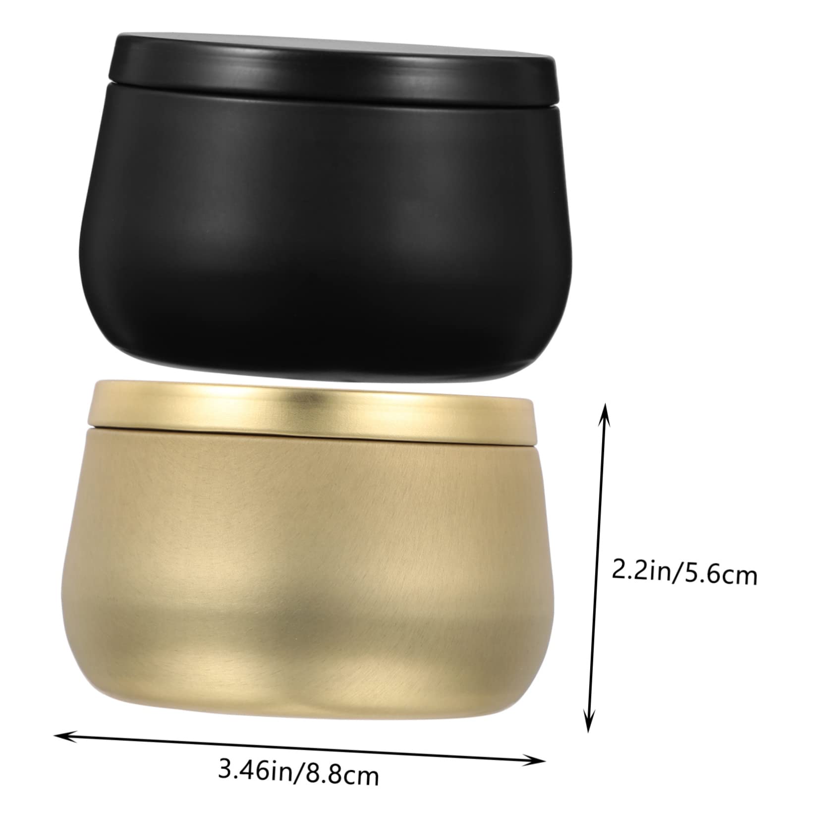 OSALADI 24pcs Candle Tins with Lids Empty Candle Jars for Crafts and Storage Containers