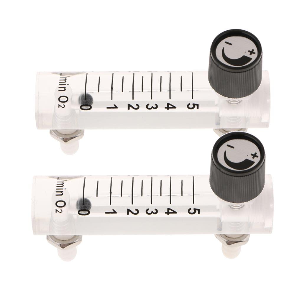 CALANDIS™ 2Pcs Oxygen Flow Meter Flowmeter with Control Valve for Air 0-5LPM | Flow Meters | Flow Controllers & Meters | Pump & Flow Controllers | Hydraulics Pneumatics & Pumps-image-32