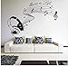 Produktbild limicry Musik Ist Leben Mit Kopfhörer Wandaufkleber Wandbild Inspiration Text Für Künstler Musiker Vinyl Aufkleber Wohnzimmer Wohnkultur