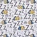 NoJo Illimuniation Lazy Minions Club Gray, Blue, Yellow, and White Preschool Nap Pad Sheet