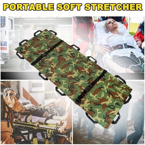 Civière pliante de transport médical avec sac et drap de transfert patient - 2