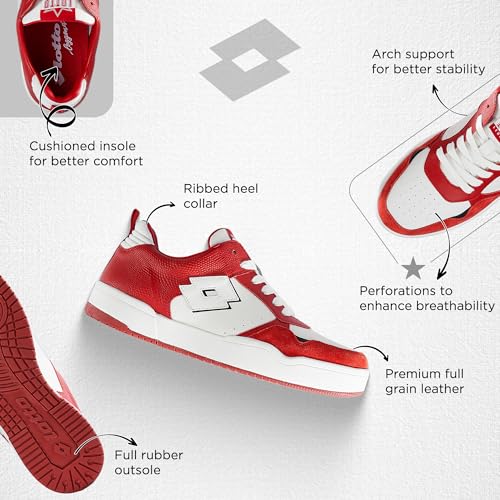 Image of Lotto Men Hoop Star OG Leather Sneakers