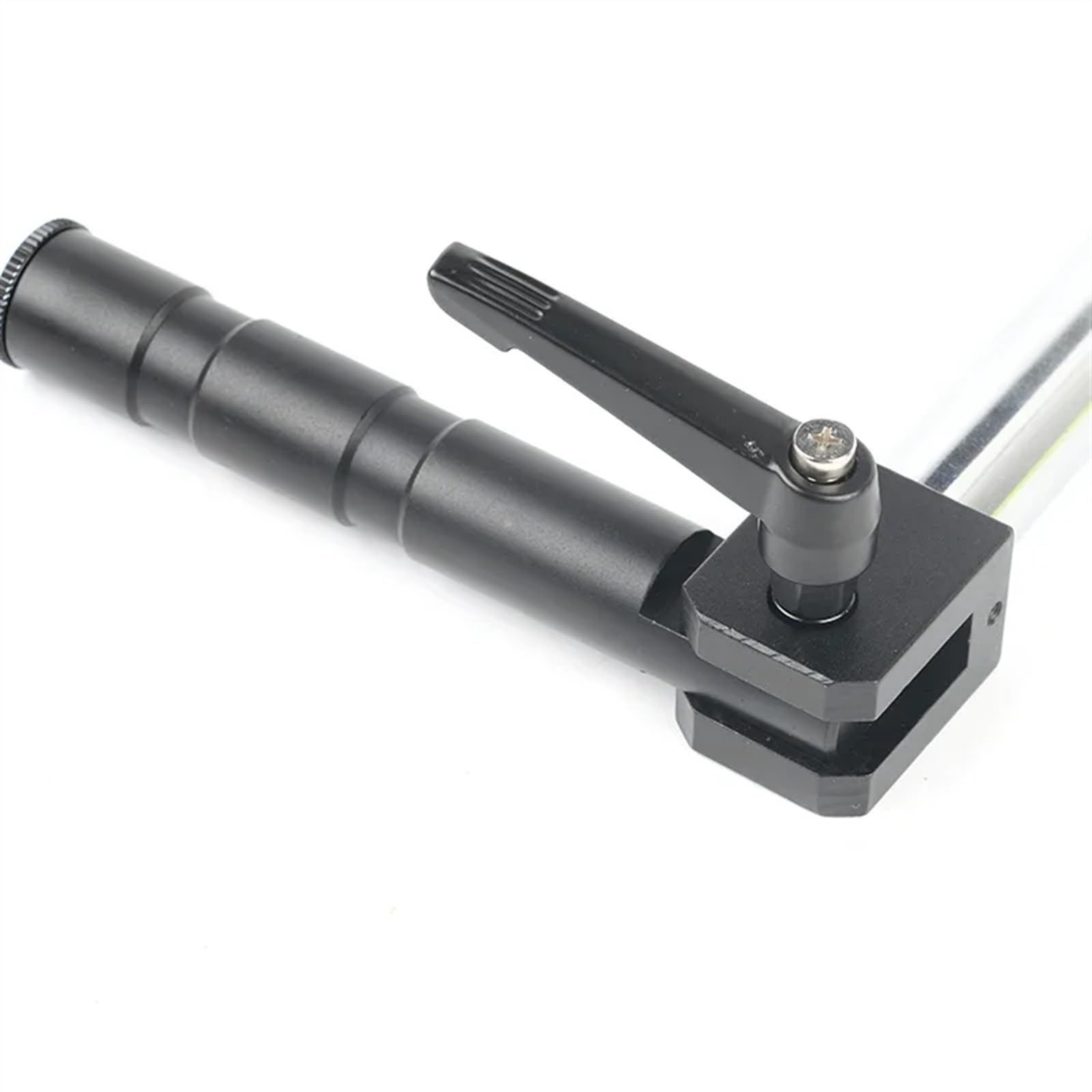 Soporte de etapas 25mm diámetro, brazo Metal ajustable varios ejes for microscopio estéreo Trinocular, cámara vídeo Industrial(Short)