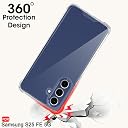 TheGiftKart Crystal Clear Back Cover Case for Samsung Galaxy S25 FE 5G | Shock Proof 360° Protection | Hard Clear Back Cover Case for Samsung Galaxy S25 FE 5G (PC & TPU, Transparent Bumper) gallery image