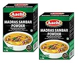 AACHI Madras Sambar Powder- 200 GMS -TWIN PACK -PACK OF 2( 200 GMS x 2)