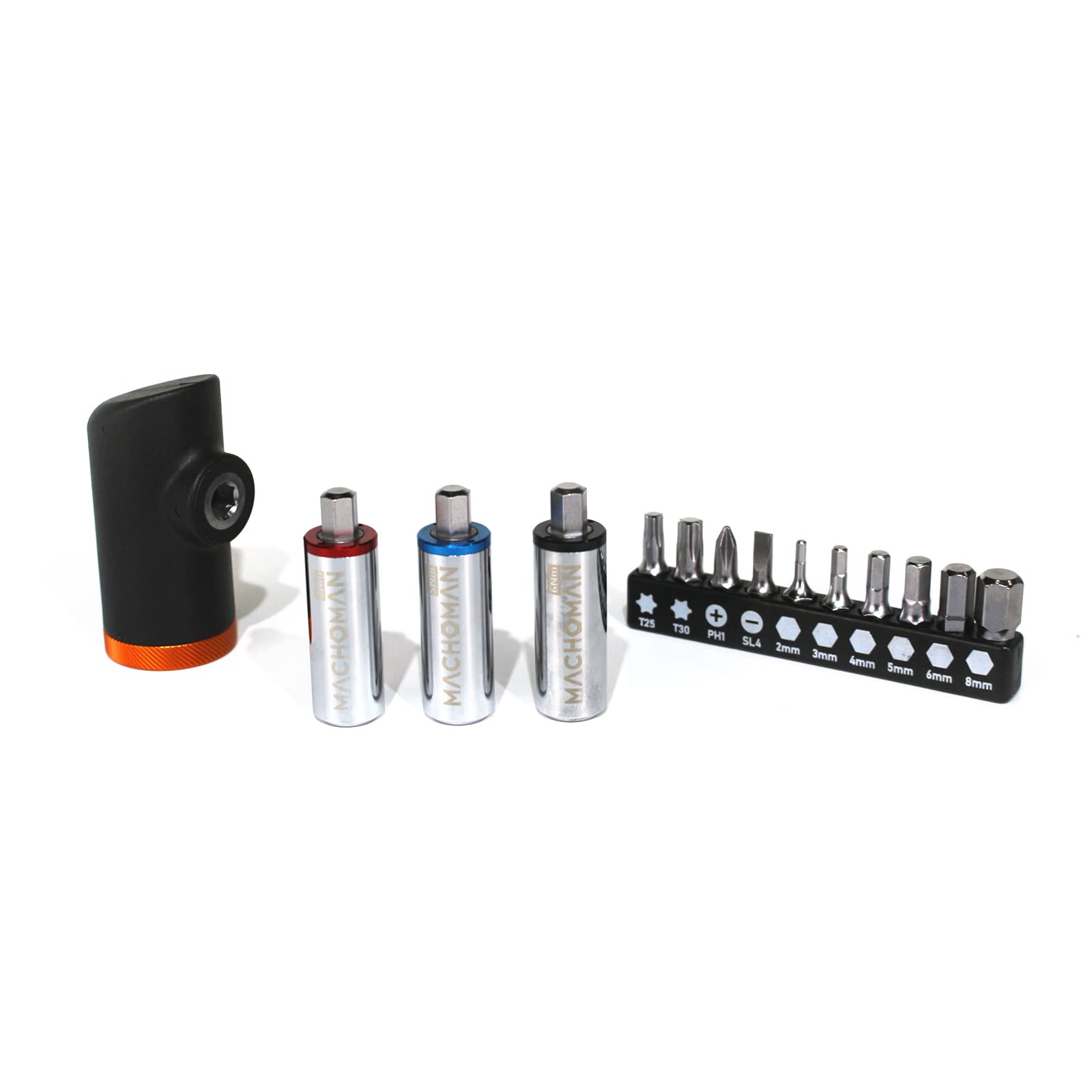 MACHOMAN TQS014 Kit de herramientas de manguito fijo de par de 14 piezas (4Nm/5Nm/6Nm/), preciso a +/- 5%, adecuado para bicicleta