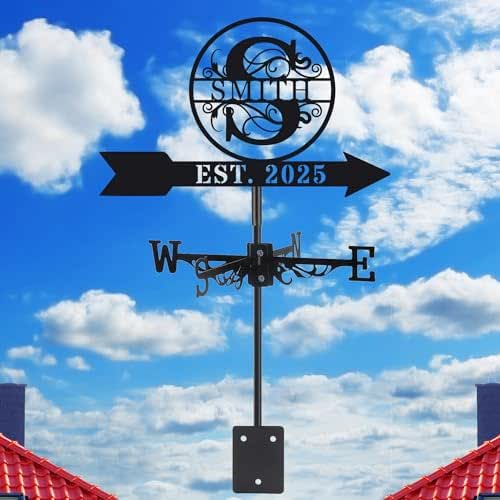 Amazon.com: Personalized Weathervane, Custom Metal Wind Direction Sign ...