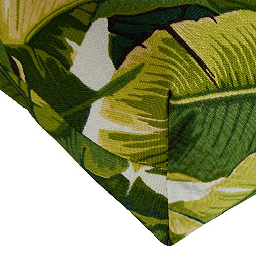 Greendale Home Fashions Square Outdoor Dining Seat Cushion, Set Of 2, Tropical White 2 Count #TOP3