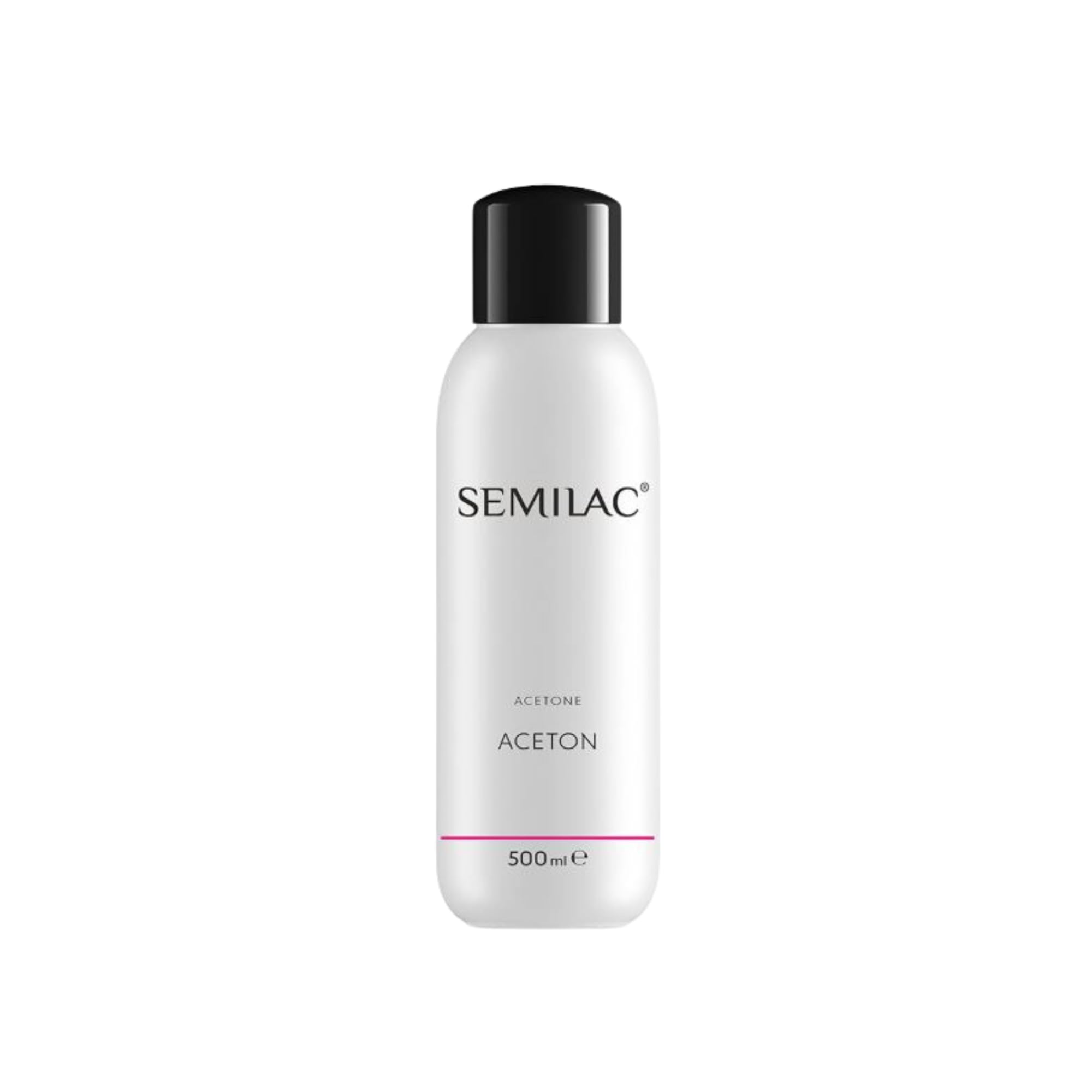 Semilac 500Ml 100% Pure Acetone Salon Strength Nail Polish Remover For Gel Nail Polish Soak Off Gel Polish Acrylic Nails And Fibreglass Extensions. Dermatologically Tested.