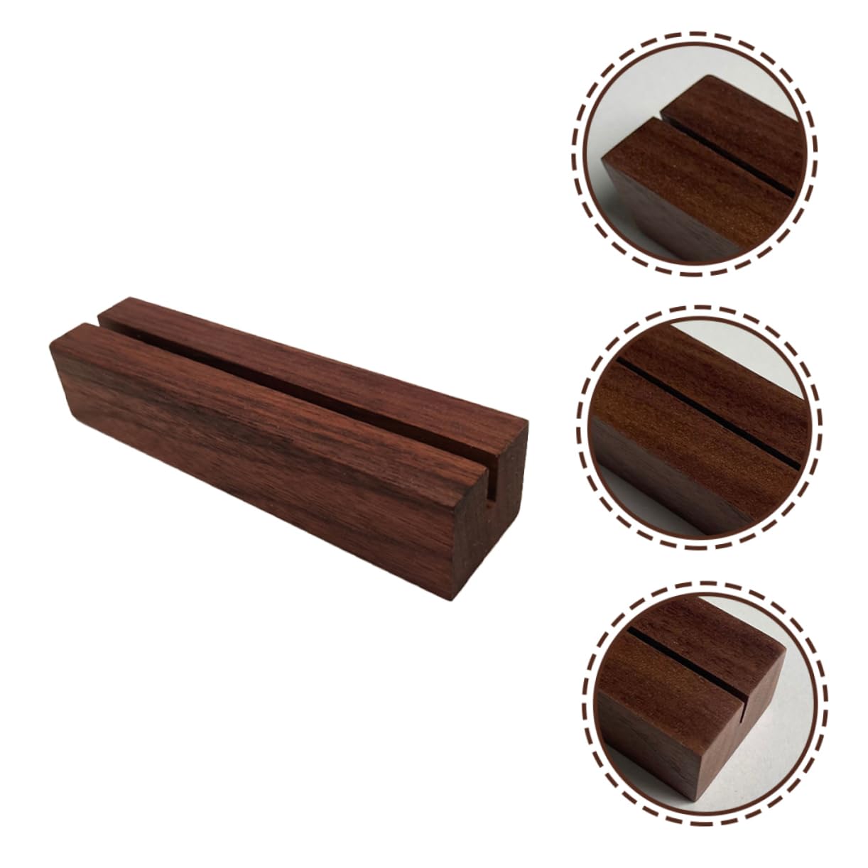 PRETYZOOM Piezas De Soporte De Madera para Números De Mesa Soporte para Tarjetas De Nombre Soporte De Escritorio Soporte De Escritorio Soporte Acrílico para Soportes De Mesa De