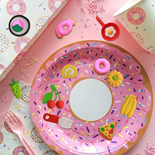 Greentime 60Pcs Cute Erasers Kids Pencil Erasers Desk Pets Puzzle Erasers Desert Erasers 3D Mini Erasers for Birthday Present Games Carnival Prizes Classroom