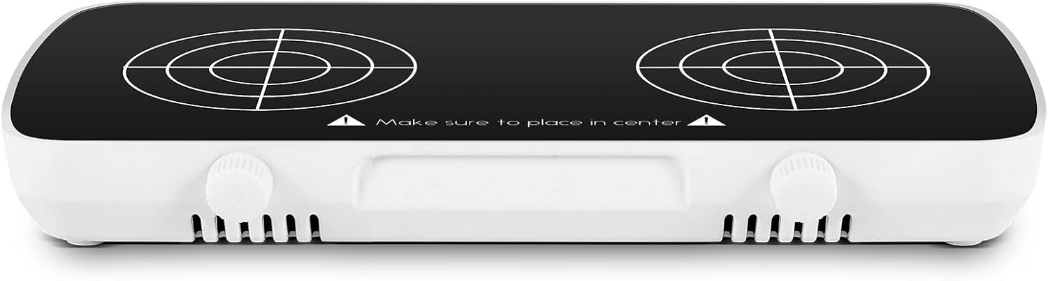 Mini Magnetic Stirrer with Stir Bar,2 Working Panel Lab Mixer,1L+1L Capacity,0-4000RPM Adjusat Speed