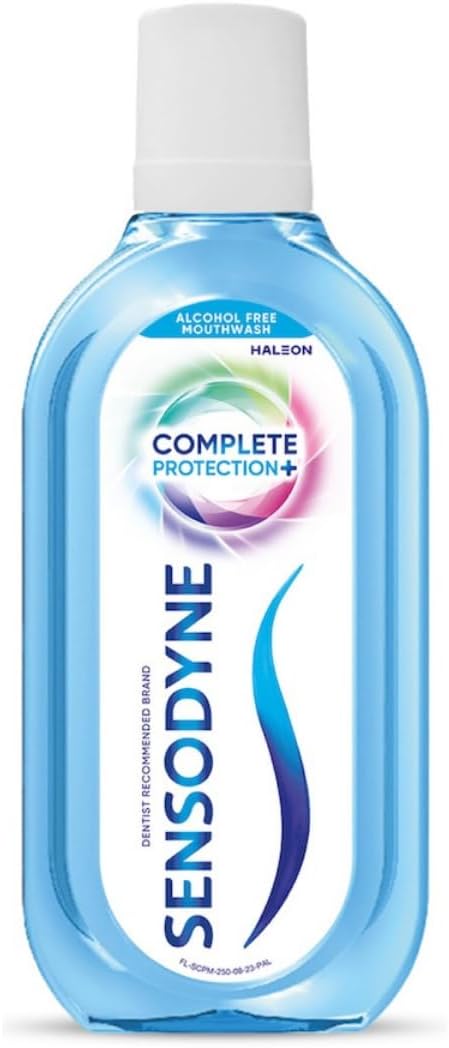 - Mouthwash Complete Protection+ | Alcohol-free All-in-One Mouth Wash for Sensitivity Protection, Strong Teeth and Lasting Freshness, Pack of 250ml | No Burning Sensation