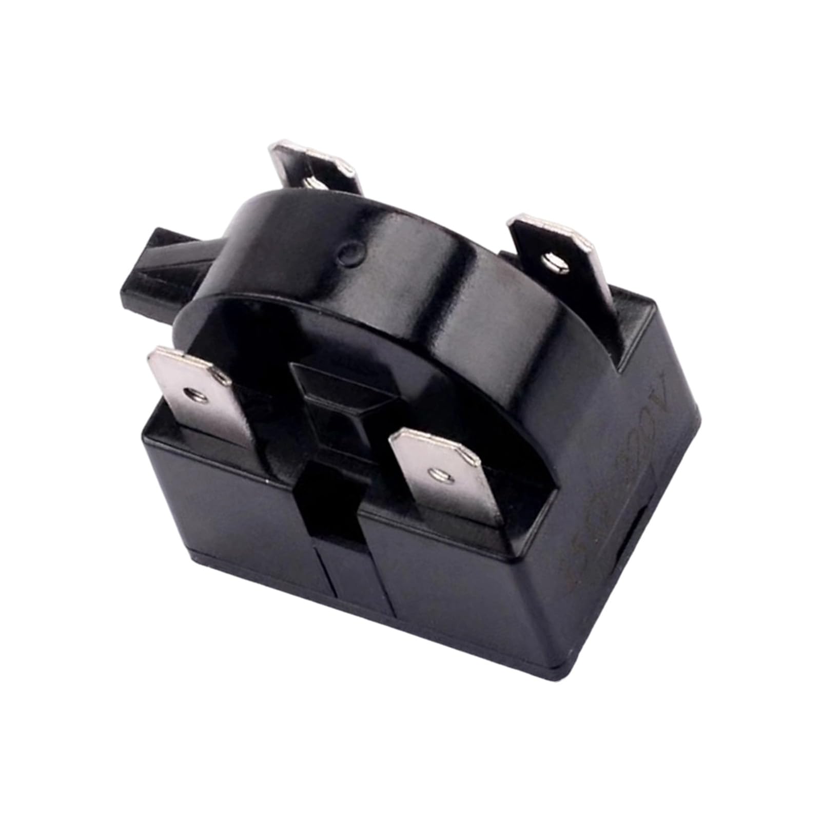 Shntig 4Pin 22Ohm Compressor Starter Component And Overload Guard, Black Replacement Part For Compact Refrigerator And Cooling Unit Service Compressor Starter Component Overload Guard Replacement Compact Refrigerator