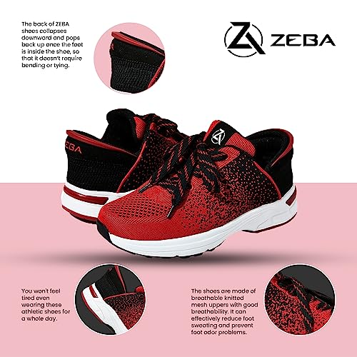 Image of ZEBA Hands Free Slip on Sneakers for Women - Step Up Your Comfort and Style with Perfect Walking Shoes and Fashion Sneakers